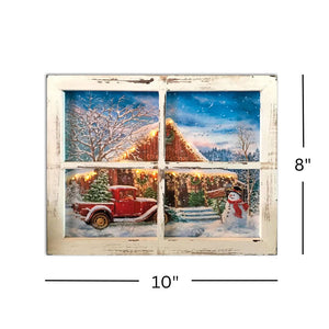 Country Store Christmas Lighted Shadow Box