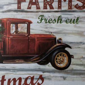 Holly Farms Wooden Sign with Rope Hanger