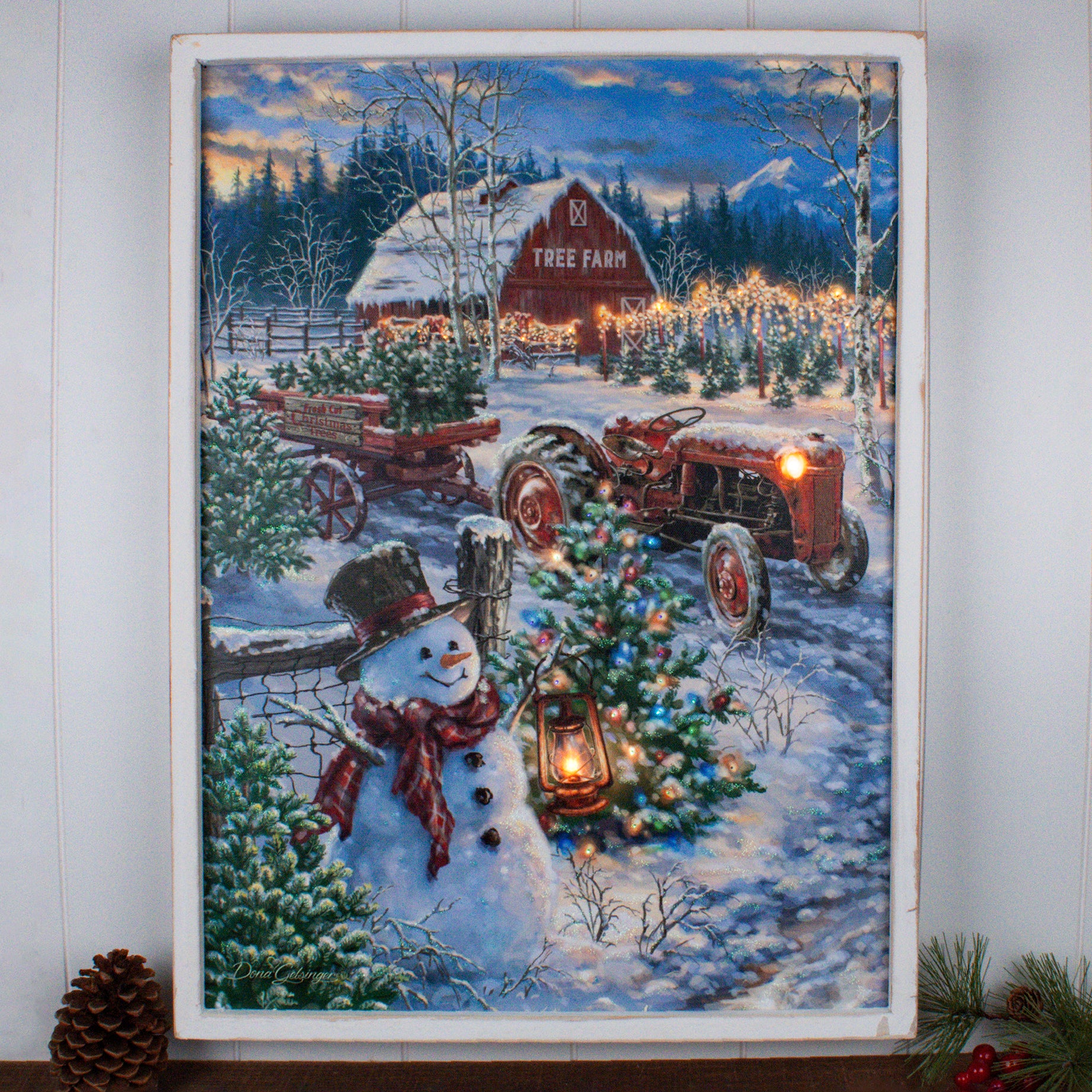 The Tree Farm 18x24 Framed Fiber Optic