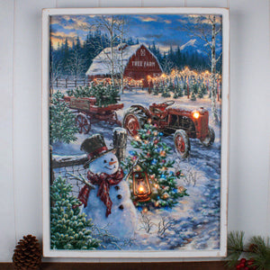 The Tree Farm 18x24 Framed Fiber Optic