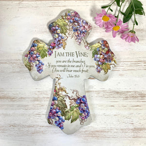 I Am the Vine Wooden Cross