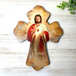 Sacred Heart Wooden Cross