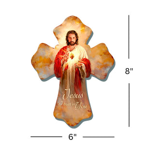 Sacred Heart Wooden Cross