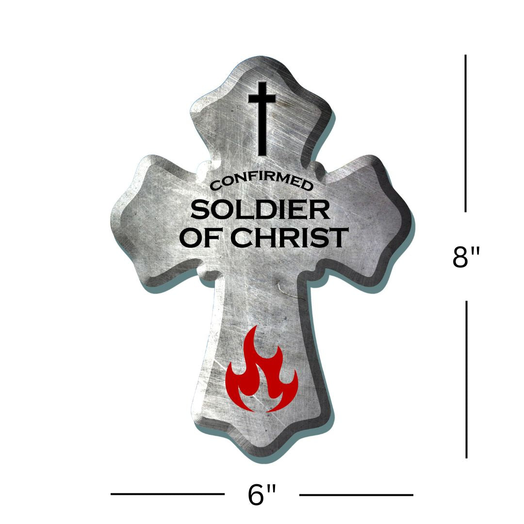 Soldier of Christ Wooden Cross