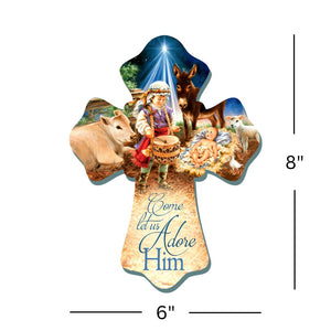 Little Drummer Boy Wooden Cross
