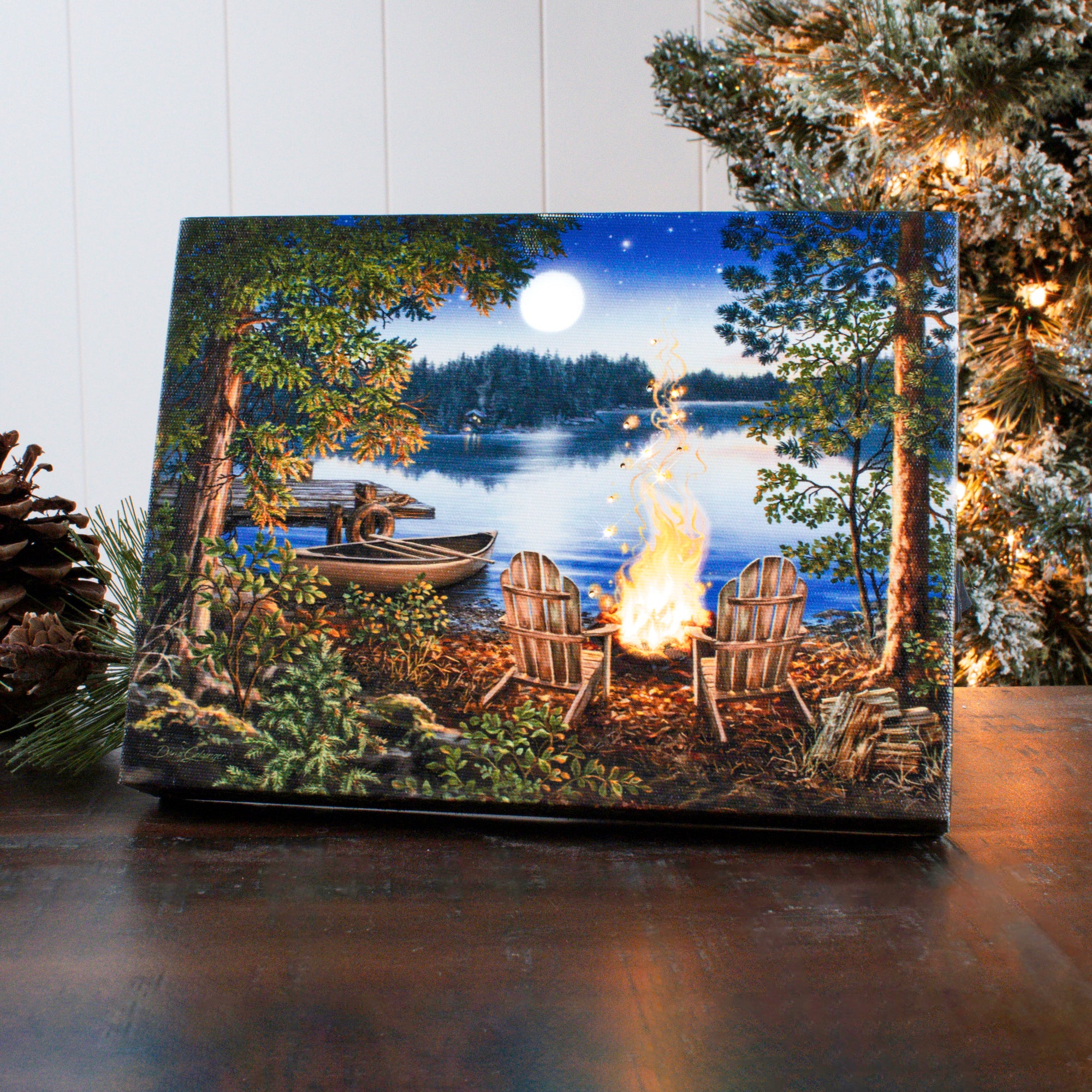 Lakeside 8x6 Lighted Tabletop Canvas