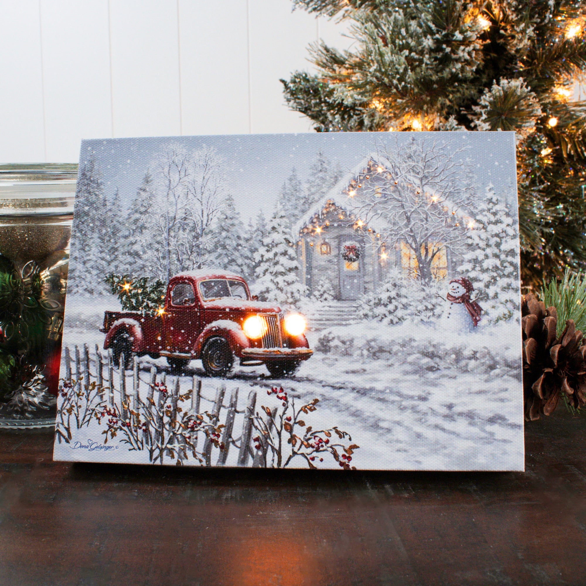 Special Delivery 8x6 Lighted Tabletop Canvas