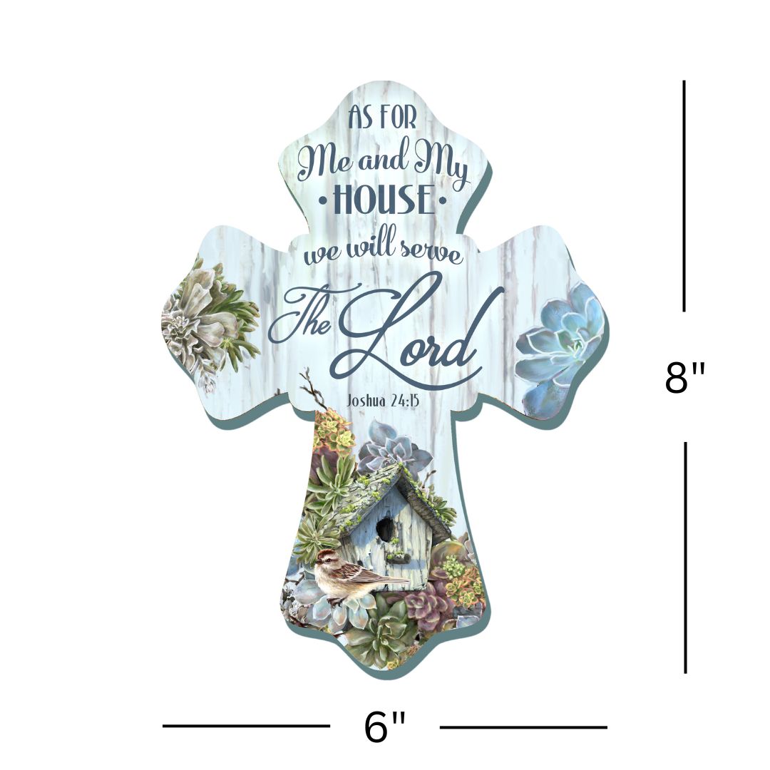 Serve the Lord Wooden Cross