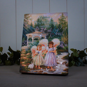Friendship Angels 8x6 Lighted Tabletop Canvas