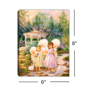 Friendship Angels 8x6 Lighted Tabletop Canvas