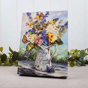 Joy of the Lord 8x6 Lighted Tabletop Canvas