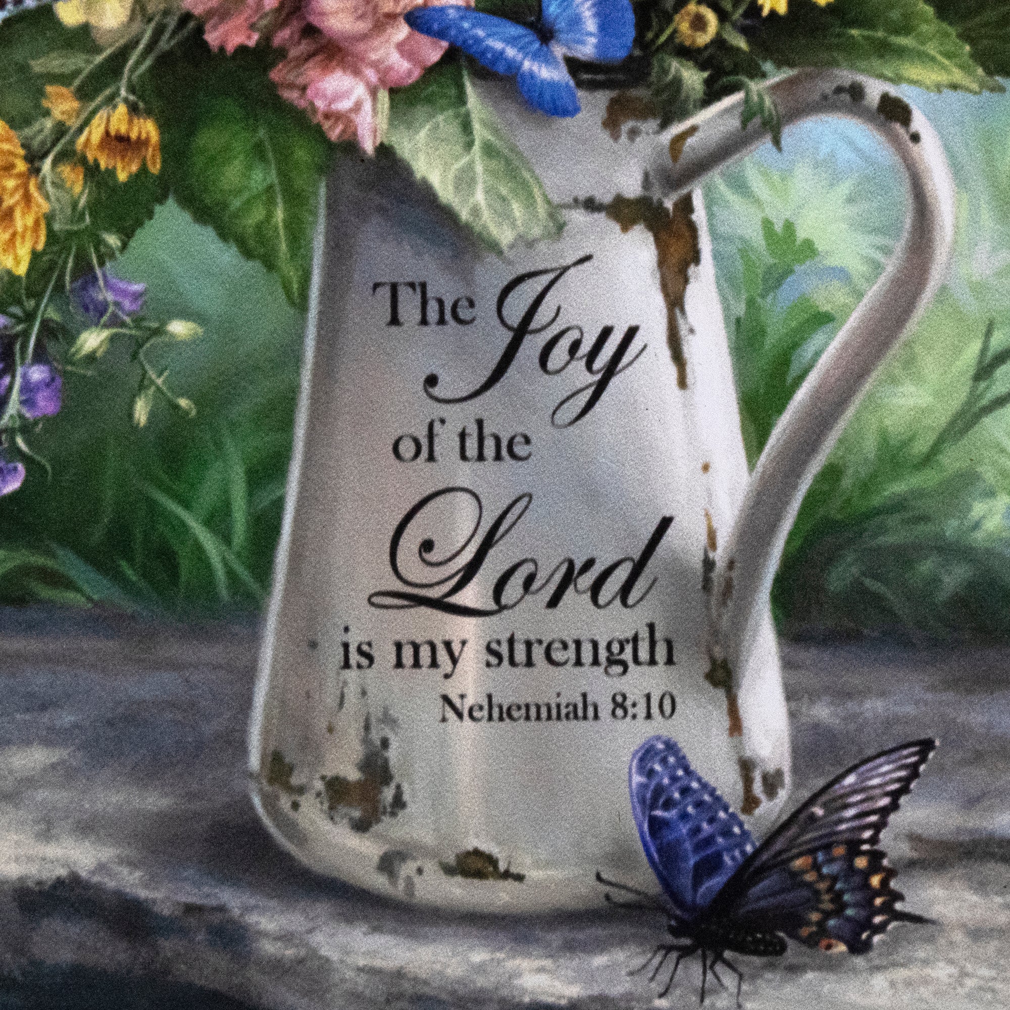Joy of the Lord Wooden Sign with Rope Hanger