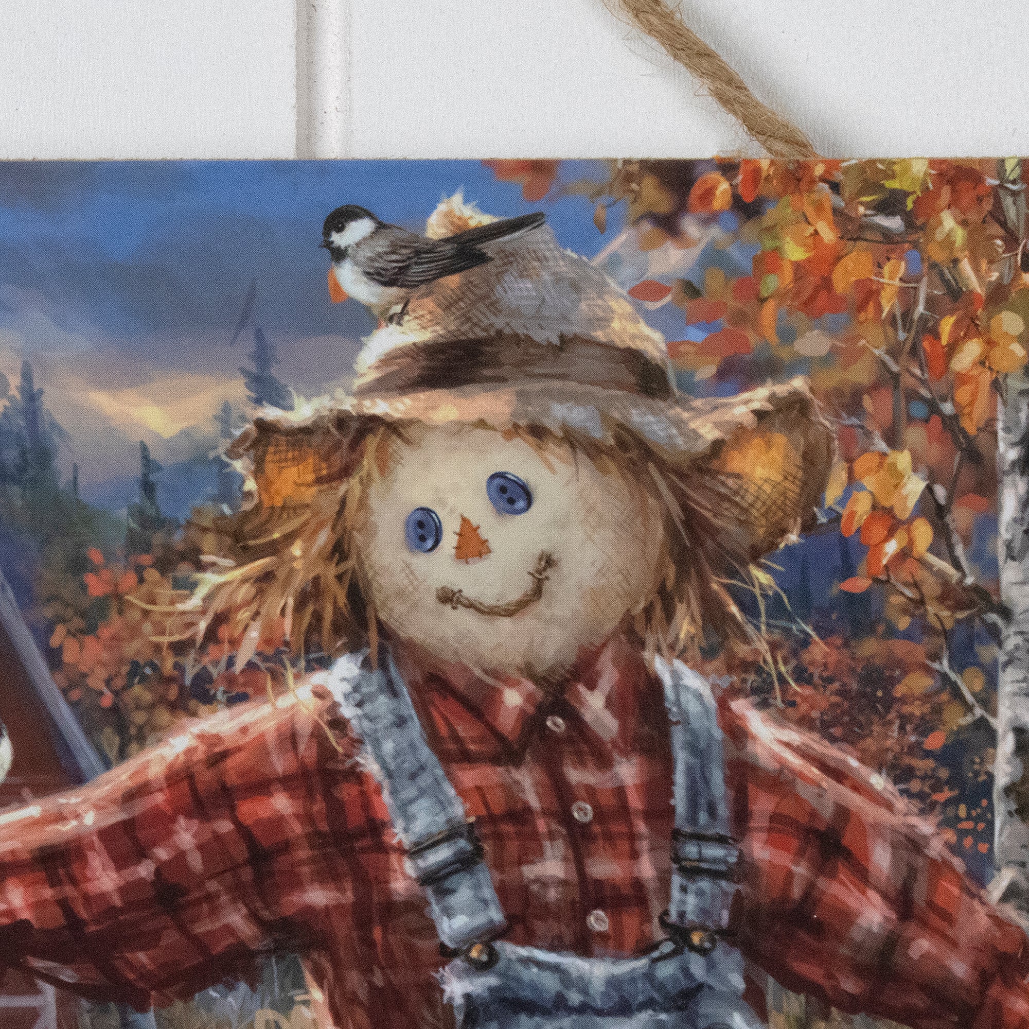 Pumpkin Patch Wooden Sign with Rope Hanger
