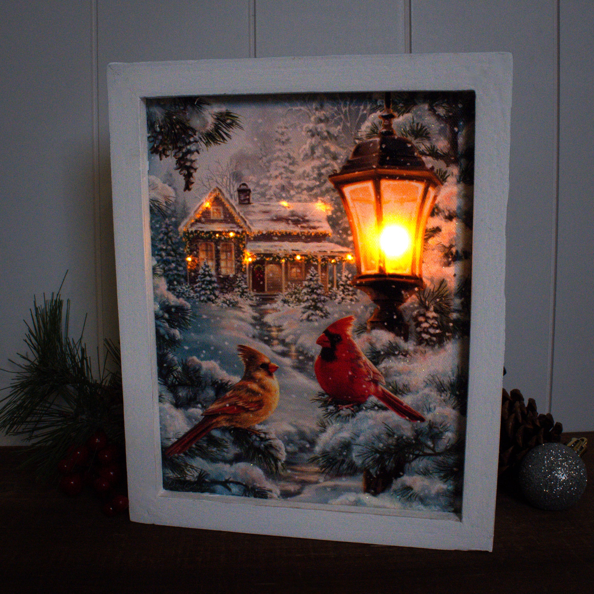 All is Calm Lighted Shadow Box