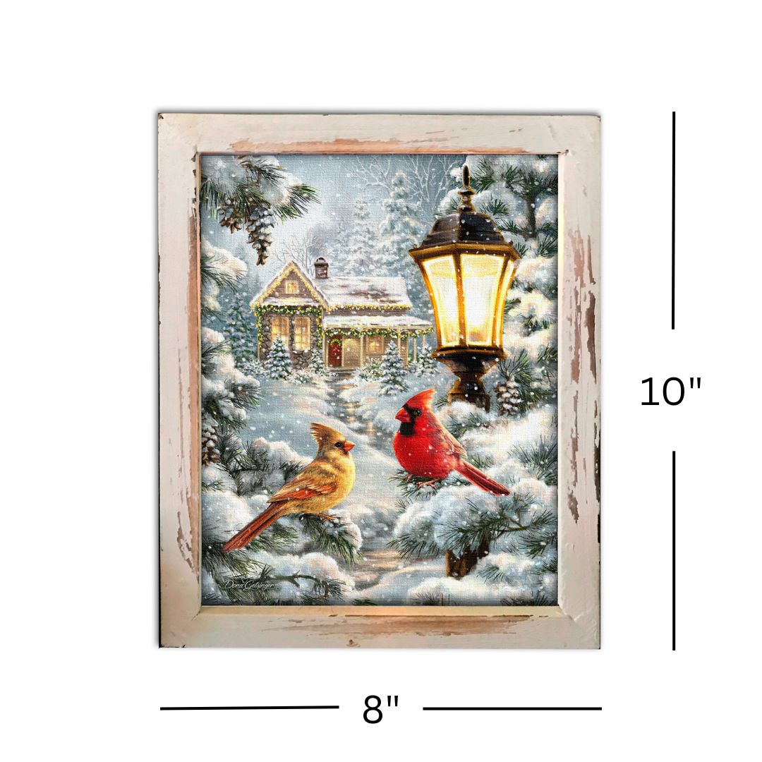 All is Calm Lighted Shadow Box