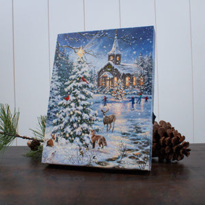 Rejoice 8x6 Lighted Tabletop Canvas