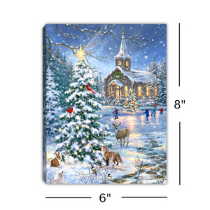 Rejoice 8x6 Lighted Tabletop Canvas