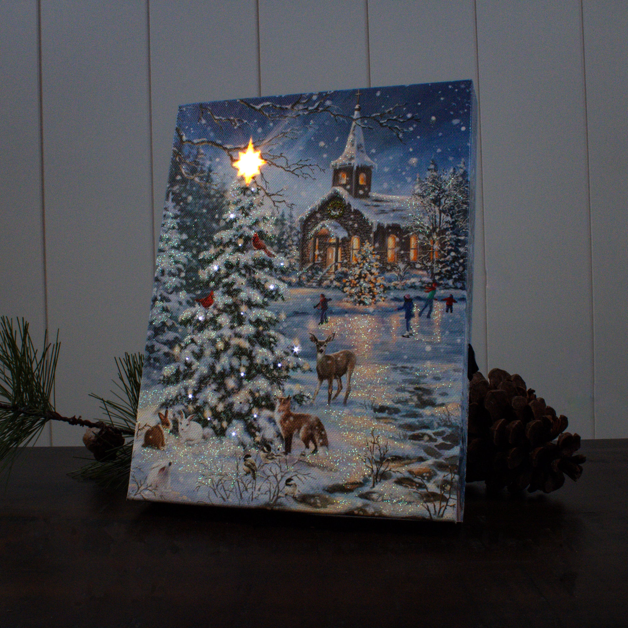 Rejoice 8x6 Lighted Tabletop Canvas