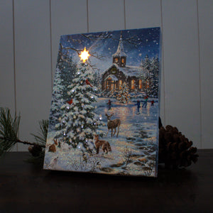Rejoice 8x6 Lighted Tabletop Canvas