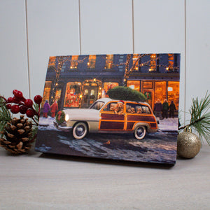 Out on the Town 8x6 Lighted Tabletop Canvas