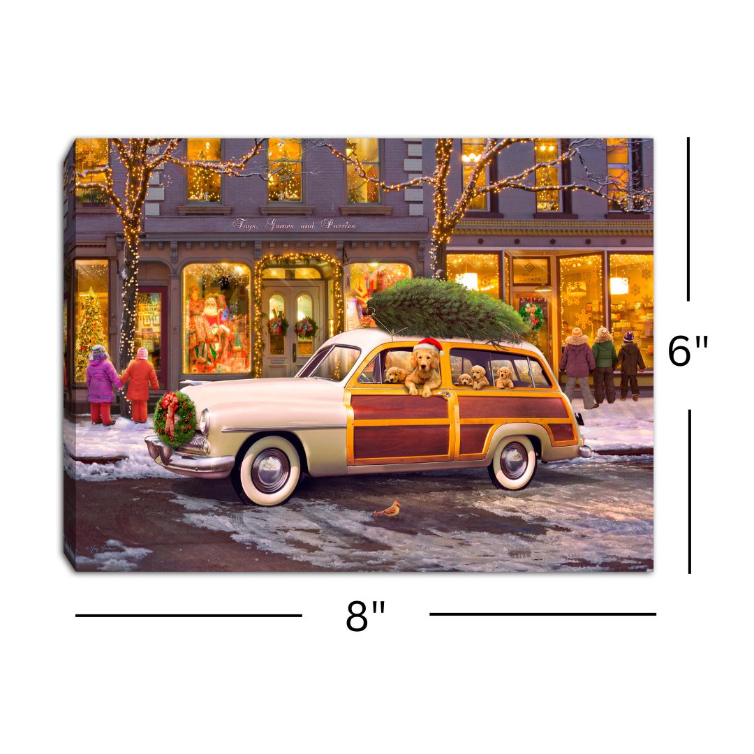 Out on the Town 8x6 Lighted Tabletop Canvas