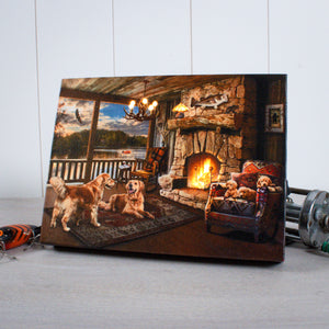 Home Sweet Home 8x6 Lighted Tabletop Canvas