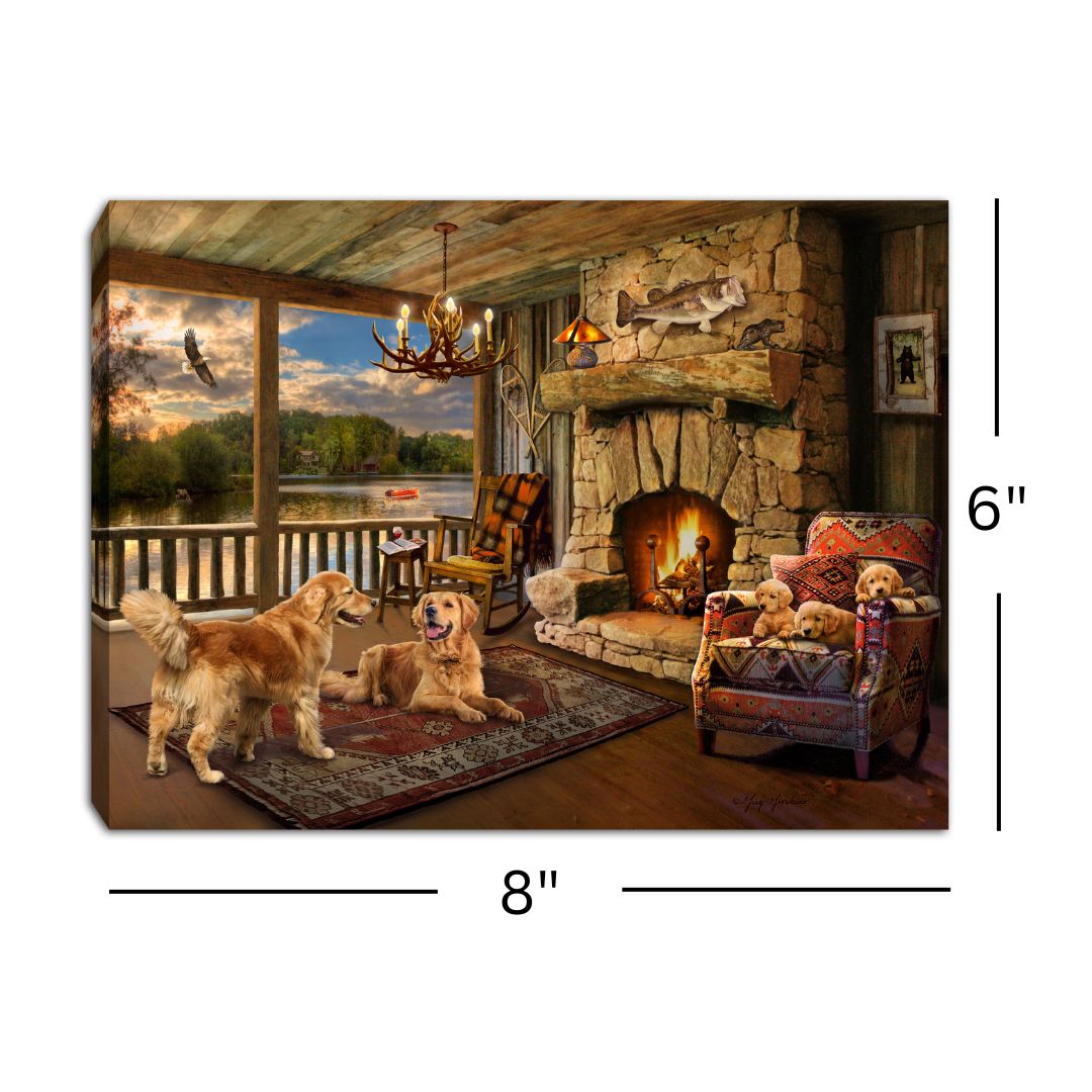 Home Sweet Home 8x6 Lighted Tabletop Canvas