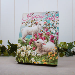 Joyous Easter 8x6 Lighted Tabletop Canvas