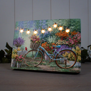 Flower Mart 8x6 Lighted Tabletop Canvas