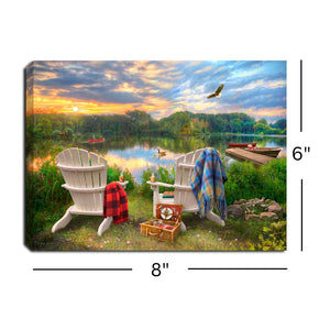 Adirondack Chairs 8x6 Lighted Tabletop Canvas