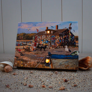 Lobster Shack 8x6 Lighted Tabletop Canvas