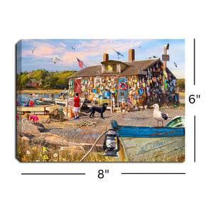 Lobster Shack 8x6 Lighted Tabletop Canvas
