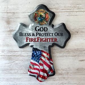 Firefighter Wooden Cross