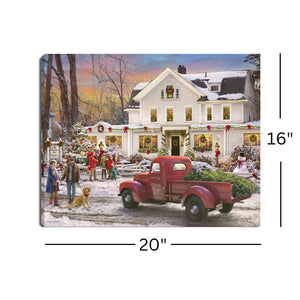 Old Country Inn 16x20 Fiber Optic Canvas