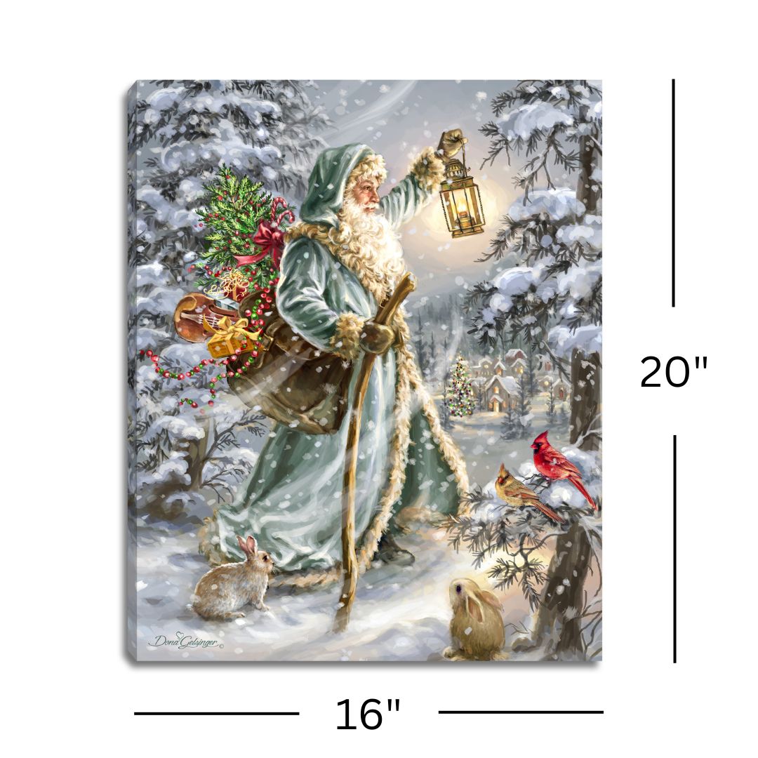 Saint Nicholas 16x20 Fiber Optic Canvas