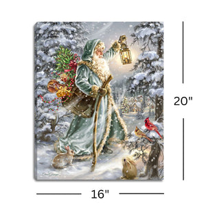 Saint Nicholas 16x20 Fiber Optic Canvas