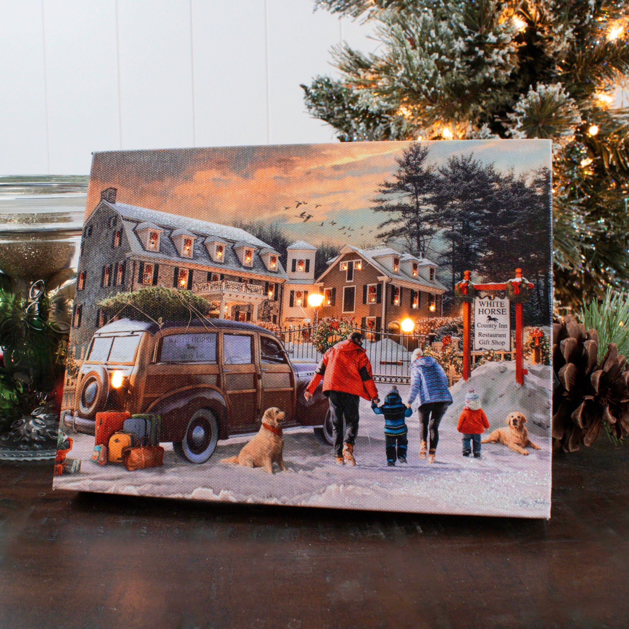 On Holiday 8x6 Lighted Tabletop Canvas