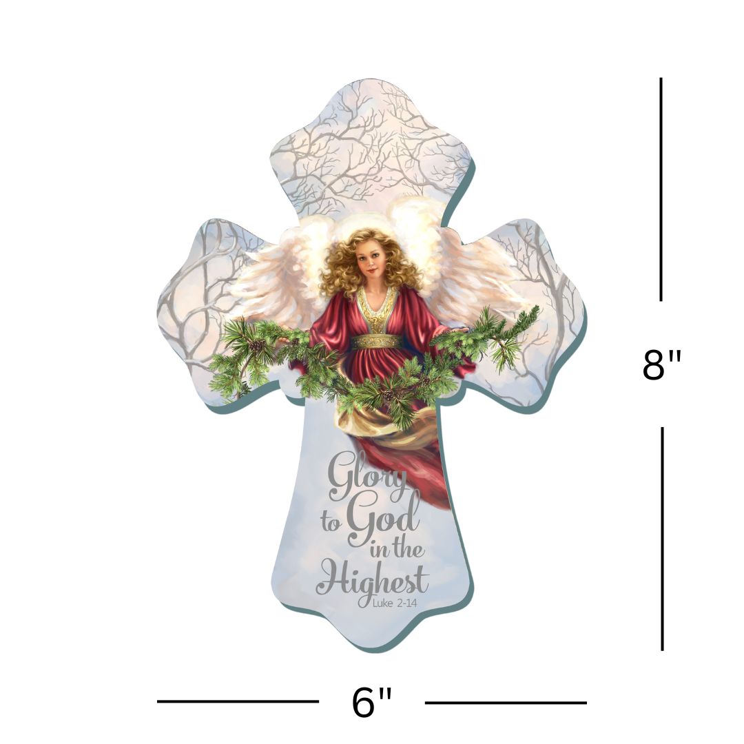 Glory to God Wooden Cross