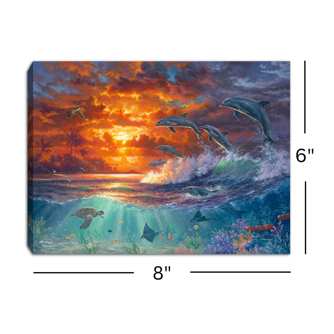 Beyond the Shore 8x6 Lighted Tabletop Canvas
