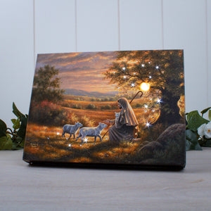 Come Unto Me 8x6 Lighted Tabletop Canvas