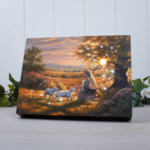Come Unto Me 8x6 Lighted Tabletop Canvas