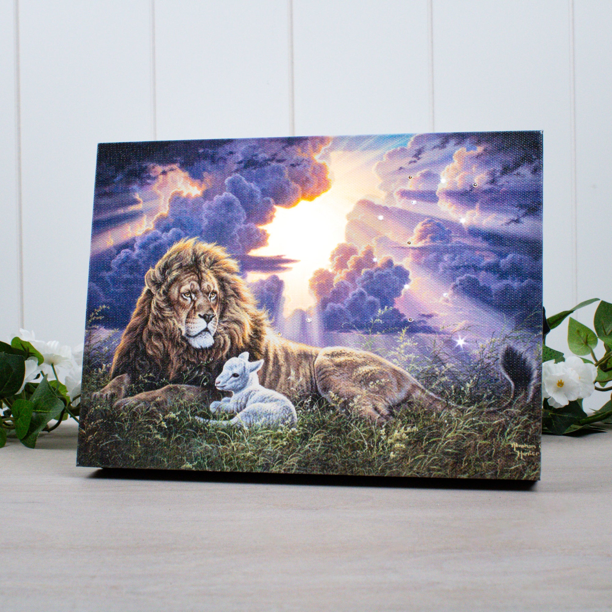 Perfect Peace 8x6 Lighted Tabletop Canvas