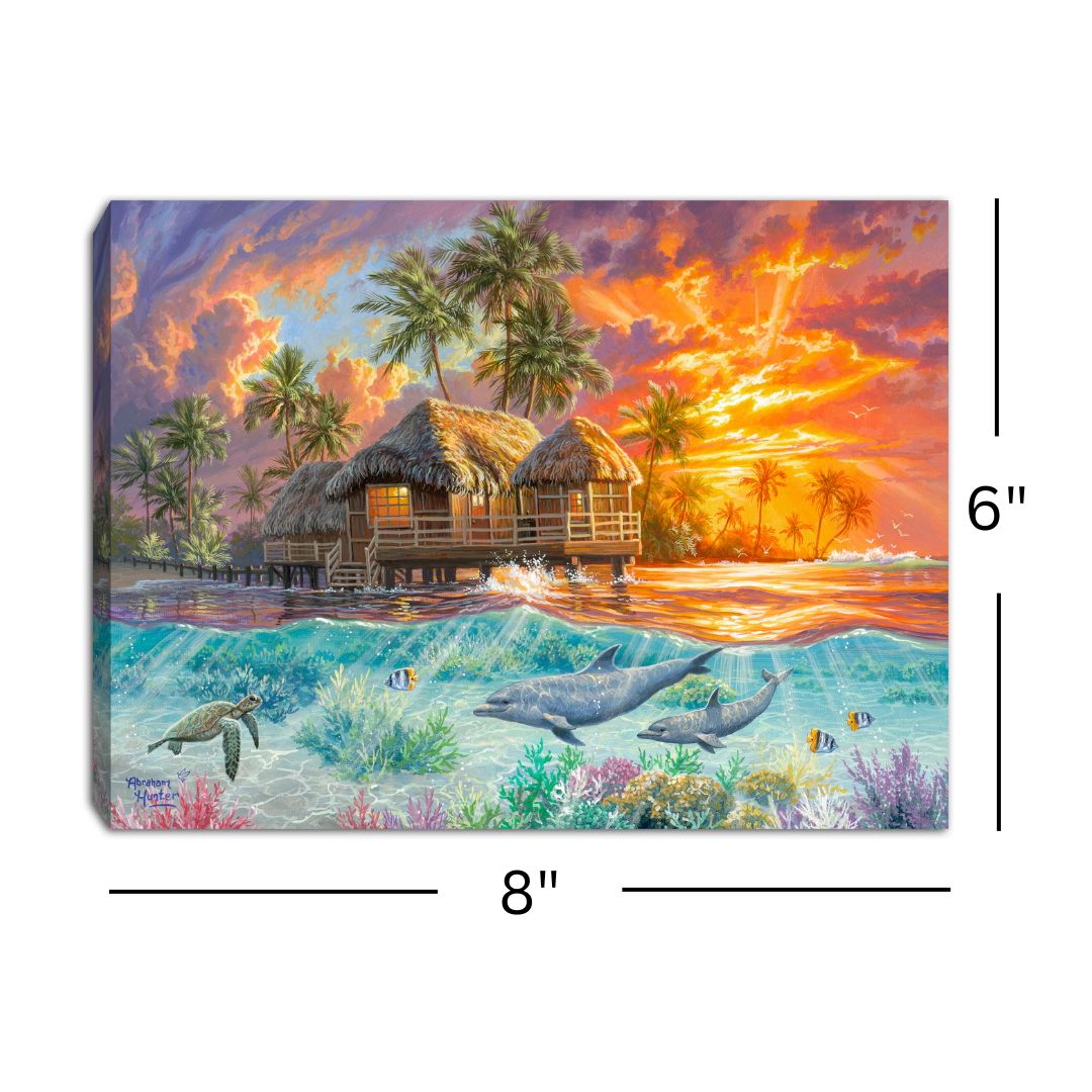 Weekend in Paradise 8x6 Lighted Tabletop Canvas