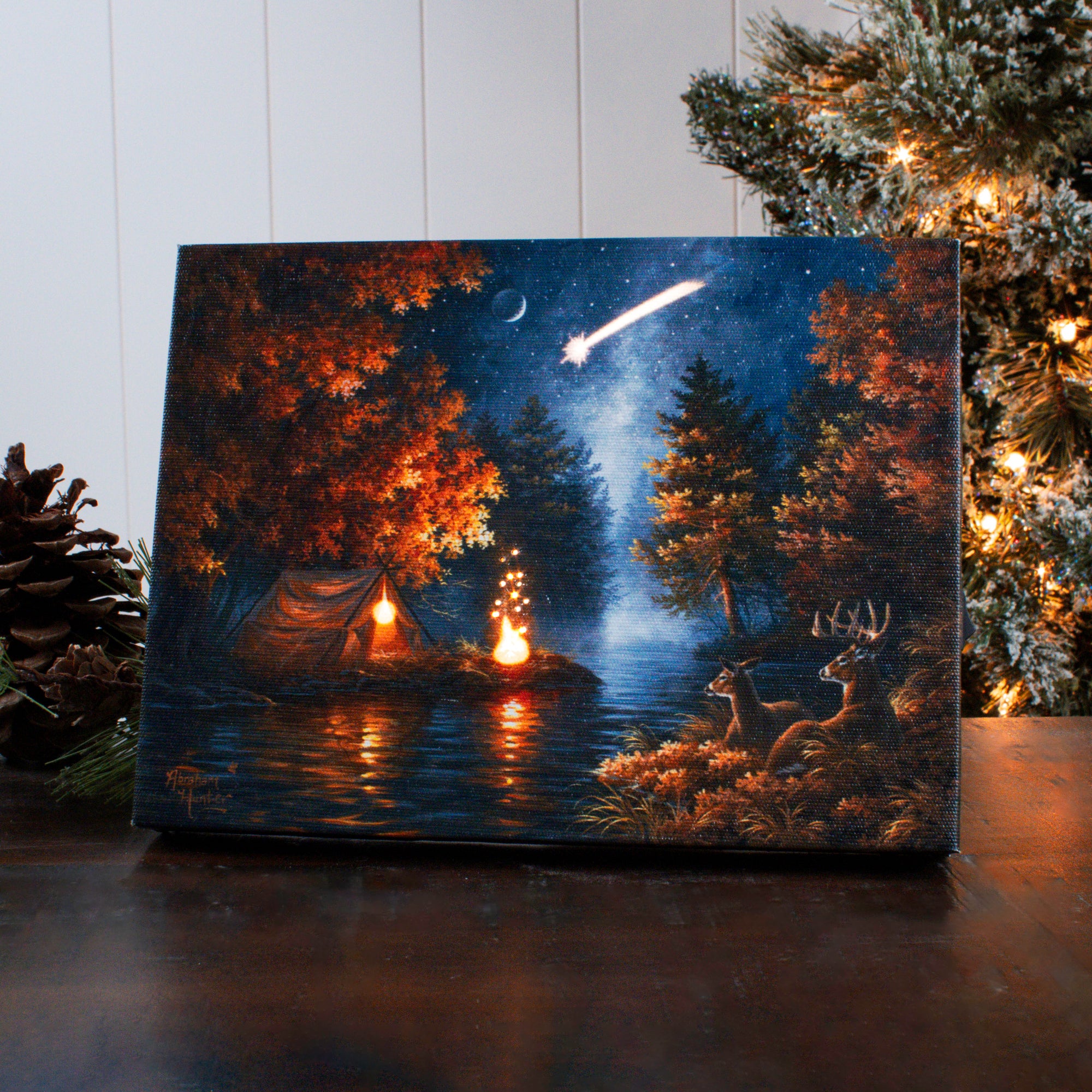 Wishing Upon a Star 8x6 Lighted Tabletop Canvas