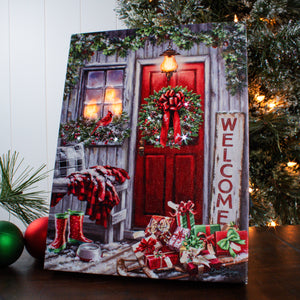 Home for Christmas 8x6 Lighted Tabletop Canvas