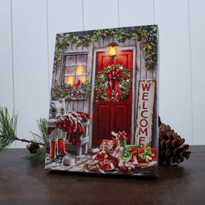 Home for Christmas 8x6 Lighted Tabletop Canvas