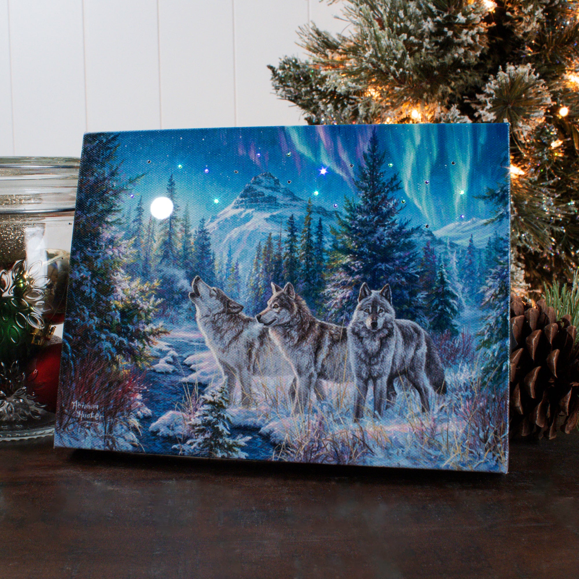 Moonrise Song 8x6 Lighted Tabletop Canvas