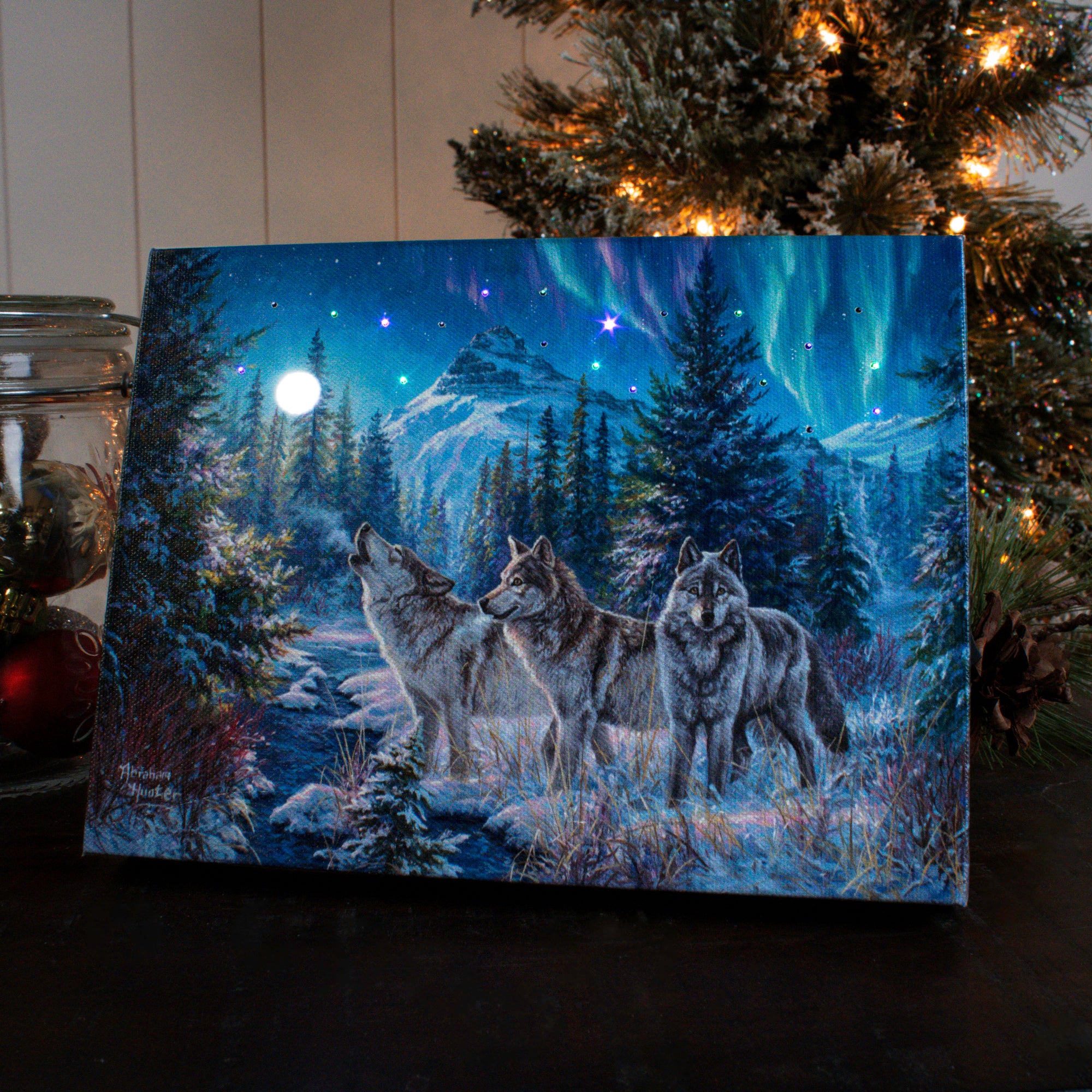 Moonrise Song 8x6 Lighted Tabletop Canvas