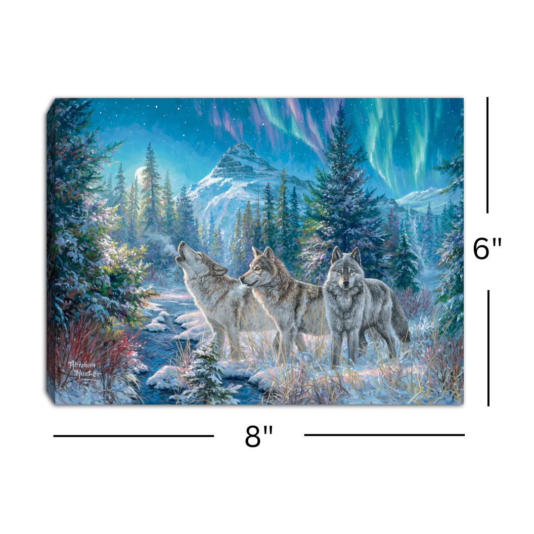 Moonrise Song 8x6 Lighted Tabletop Canvas