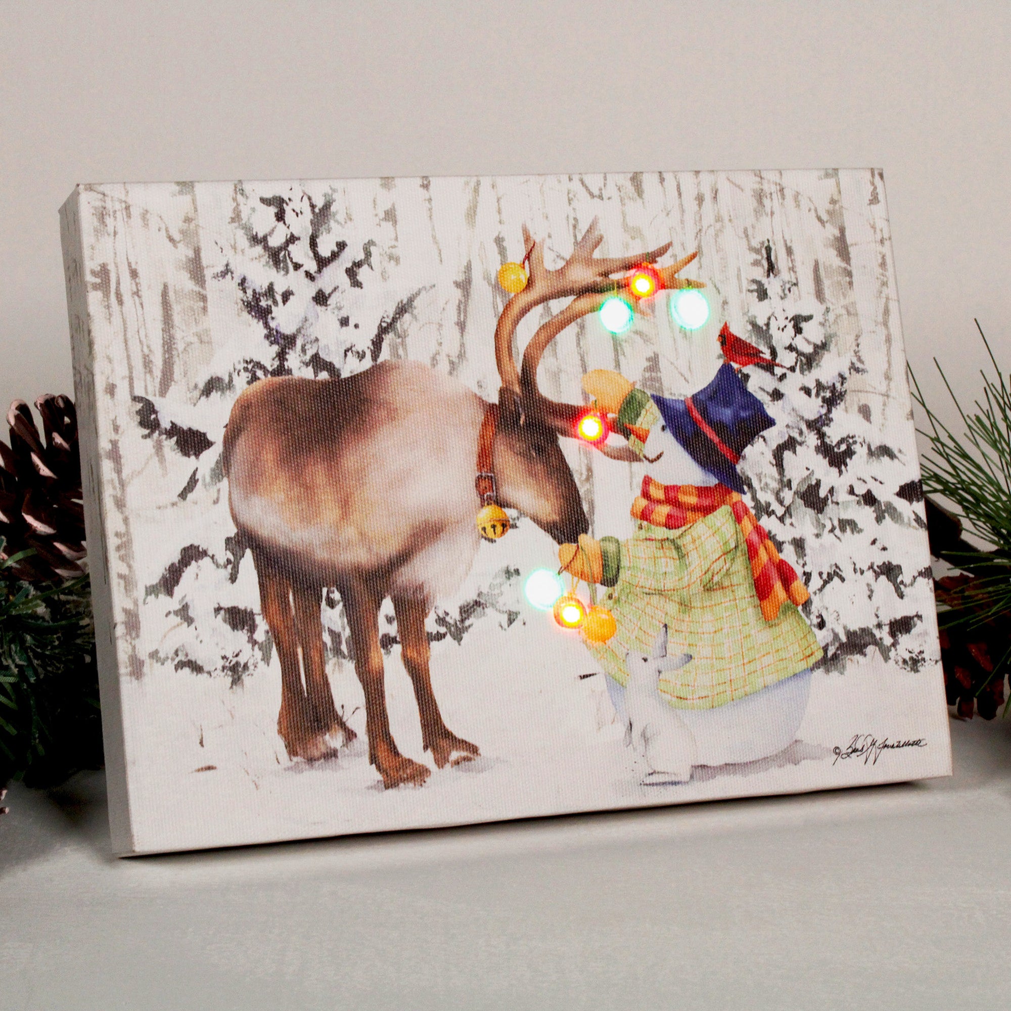 Sweet Friendship 8x6 Lighted Tabletop Canvas